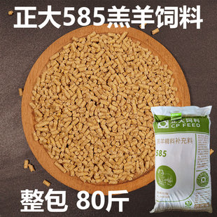 正大585羔羊饲料开口料小羊羔专用颗粒饲料喂羊断奶育肥增肥80斤