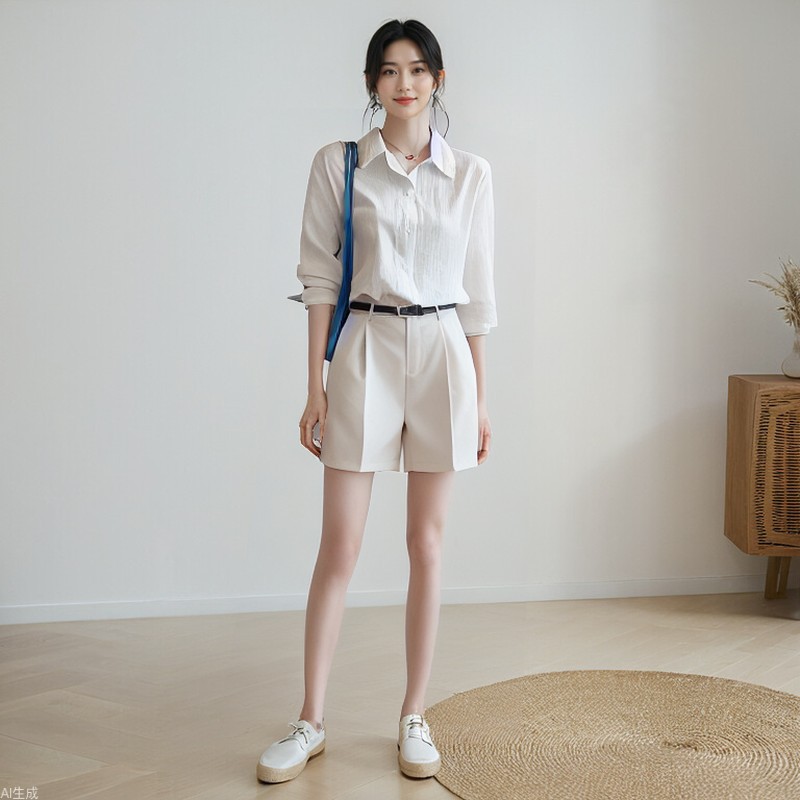 精梳棉白衬衫女长袖2026新款宽松别致上衣简约精致纯棉衬衣