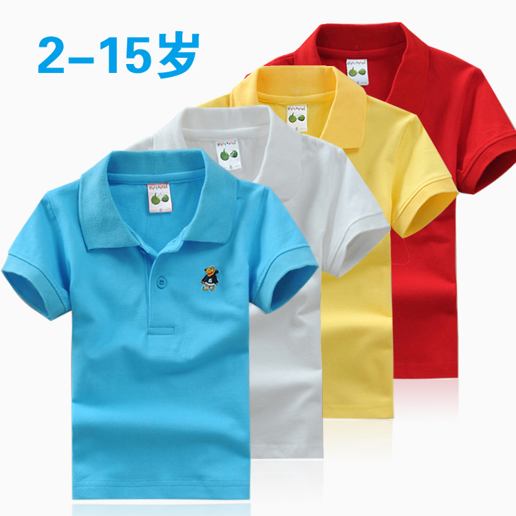 春夏新款翻领短袖polo衫纯色T恤