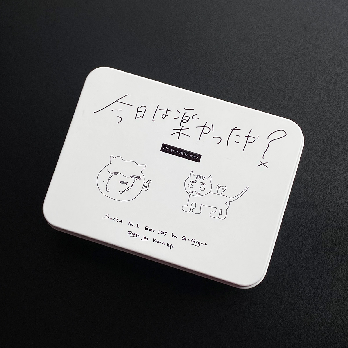 现货 RISEINLIFE 原创设计手绘发条猫咪鱼缸贴纸收纳盒拍立得收纳