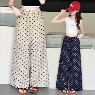 大童女装阔腿裤夏季薄款裤子2026儿童夏装网红垂感宽松阔腿裤批发