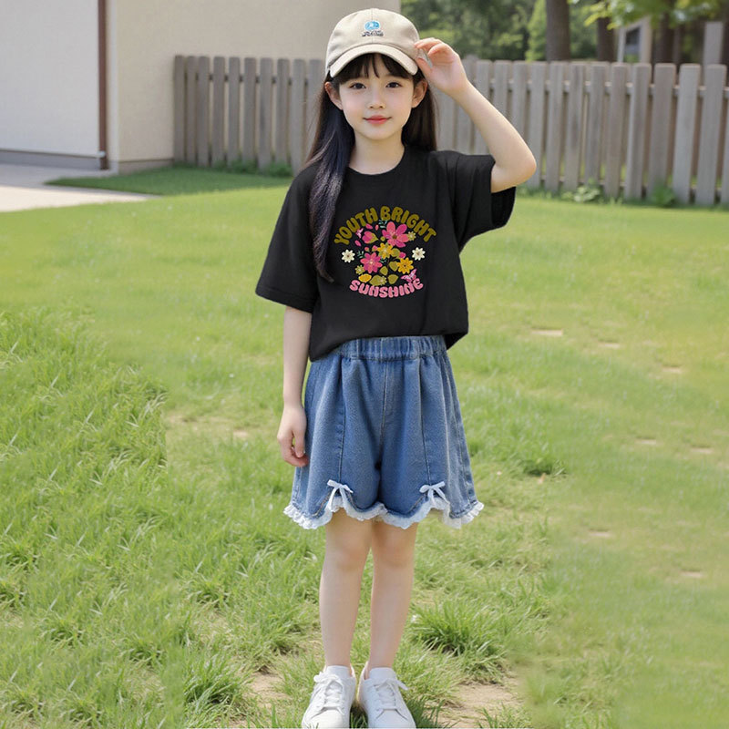 女童夏季新款韩版卡通短袖T恤