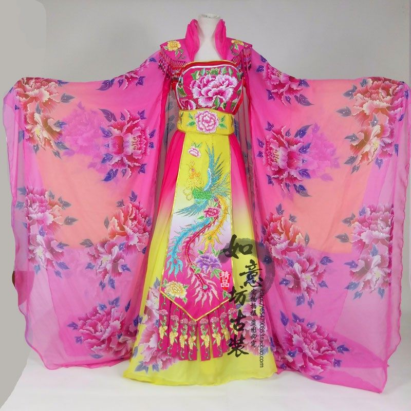 2023新款反串演出服李玉刚古装戏服梨花颂渐变大裙摆贵妃醉酒飞天
