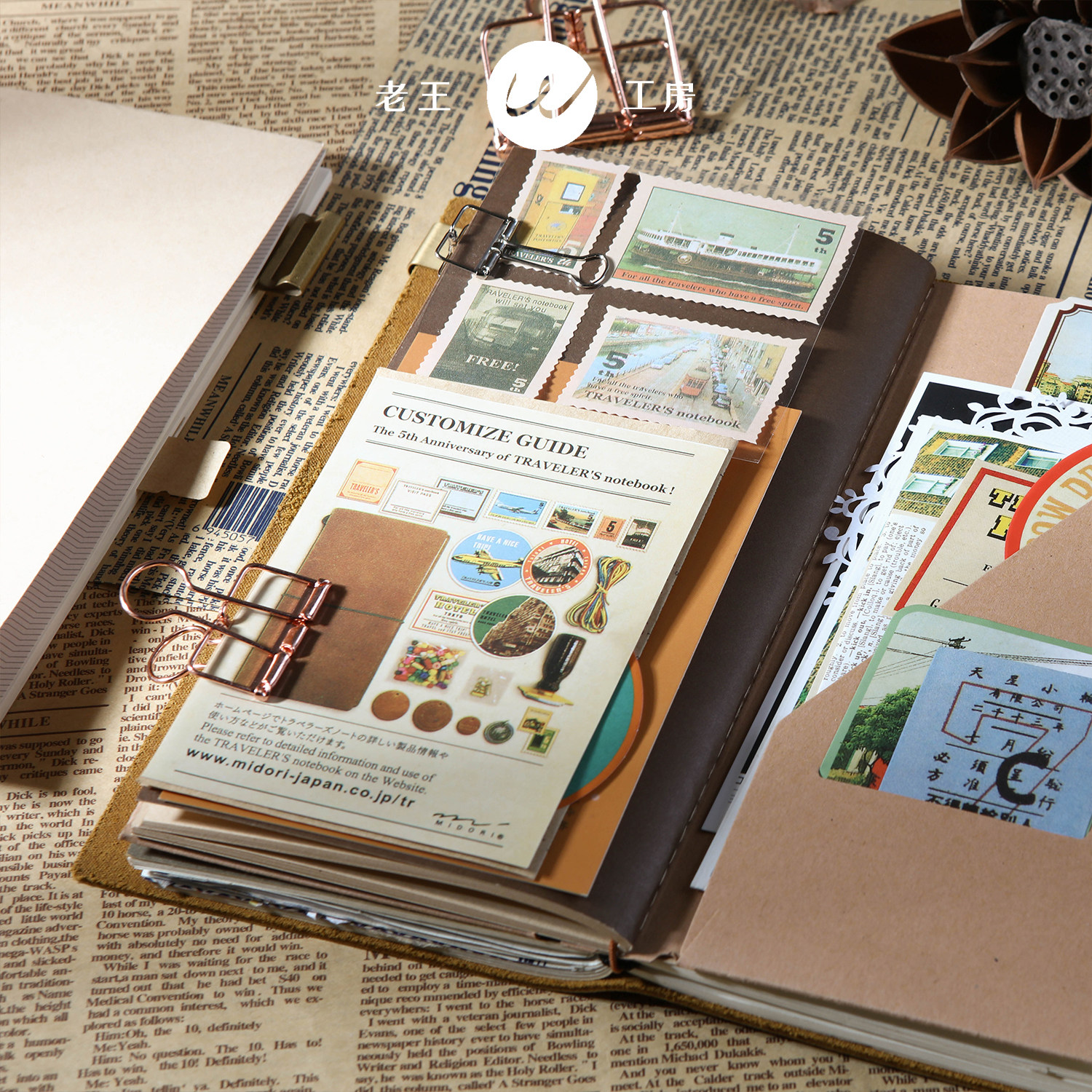 중공 더브테일 클립 대형 중형 소형 클립 편지지 클립 레트로 파일 더브테일 클립