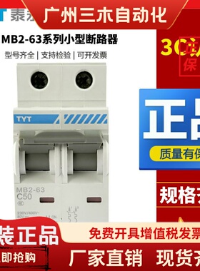 贵州泰永长征空气开关MB2-63C/D型1P2P3P4P小型断路器10A 16A 20A