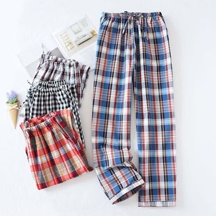 直筒中老年家居长裤 睡裤 宽松大版 老粗布家居裤 纯棉质梭织布男士