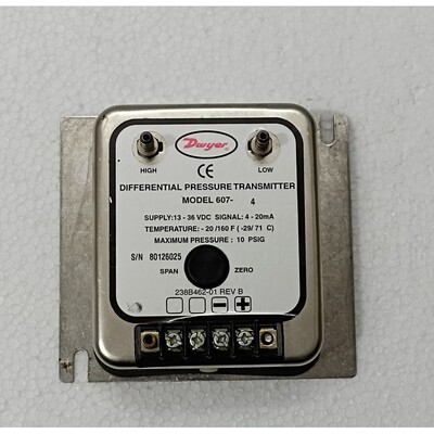 TRANSMETTEUR DE PRESSION DIFFéRENTIEL DWYER 607-4