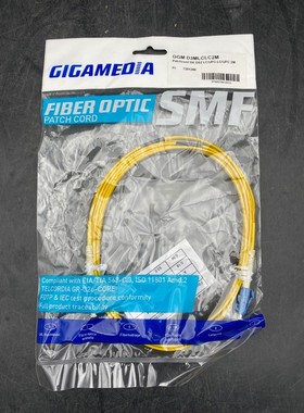 LOT DE 11 GIGAMEDIA GGMD3MLCLC2M FIBRE OPTIQUE PATCH CORD