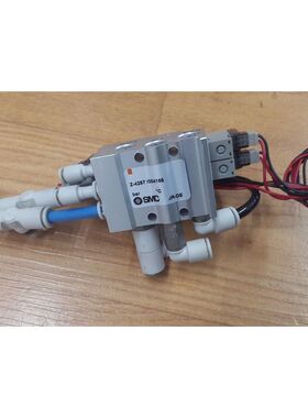 SMC Quad SY3240-5L0U-Q 电动气动电磁阀 24VDC 空气批量 Ma,二手