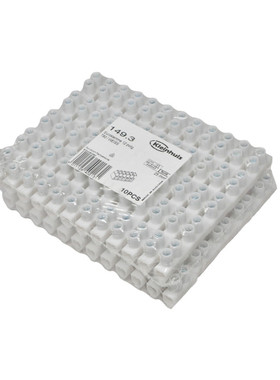 10x KLEINHUIS 149.3, 25mm2 euroklemme T80 weiss 12 polig