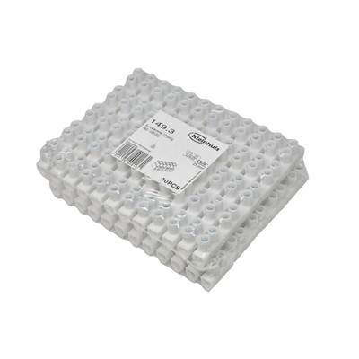 10x KLEINHUIS 149.3, 25mm2 euroklemme T80 weiss 12 polig