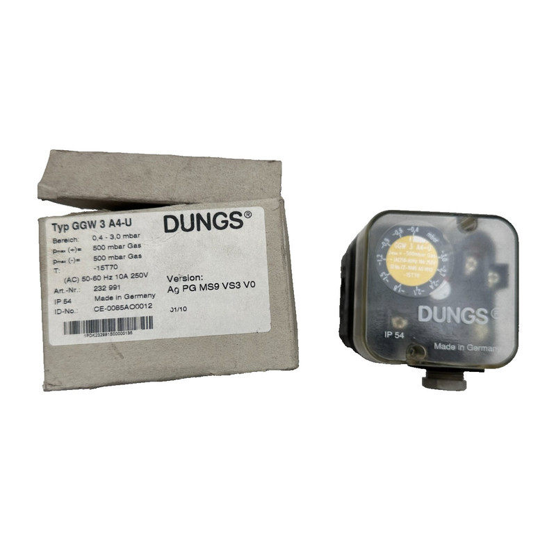 DUNGS GGW 3 A4-U 232991 VERSION AGPGMS9VS3V0 PRESSOSTAT