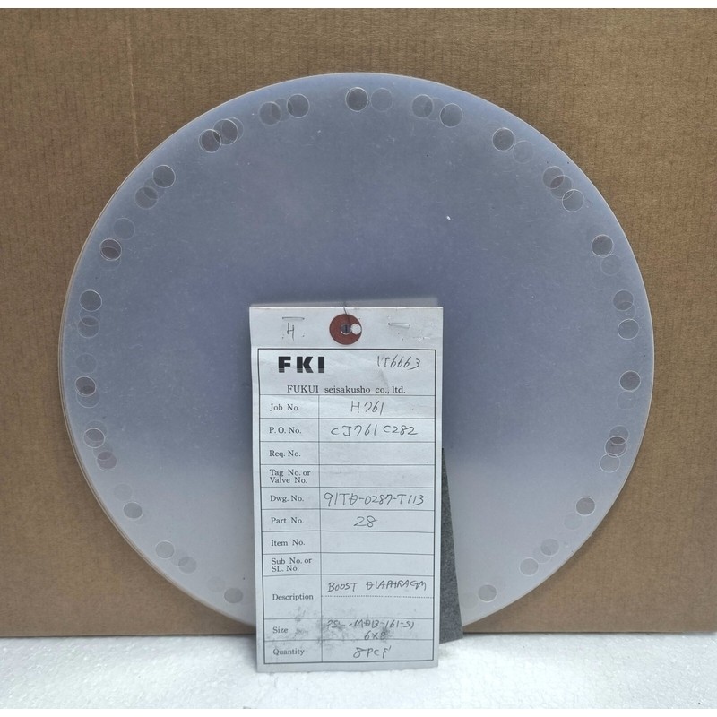 FKI Boost 隔膜 PSL-MOB-161-51 6x8 Drwg 号 91TO-0287-T113-8件