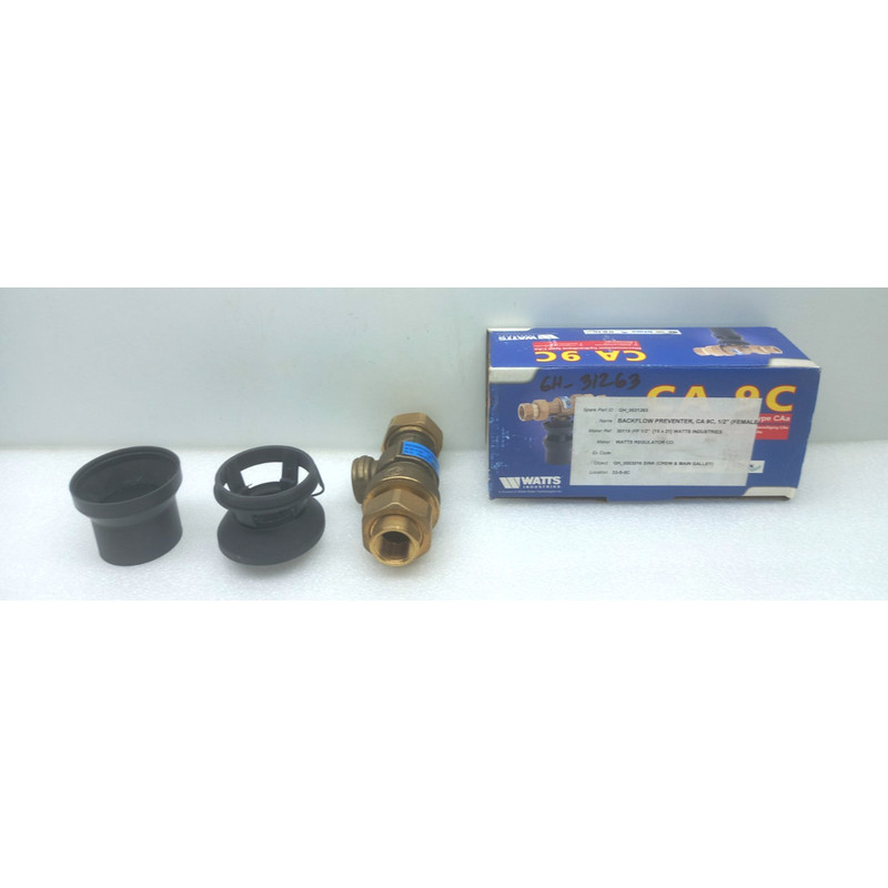 Watts Industries.30115 防回流剂,CA 9C,1/2'