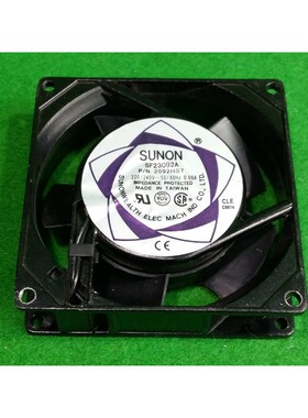 SUNON SF23092A 2092HST 92x92x25 毫米 AC220V-240V 0.06A,二手