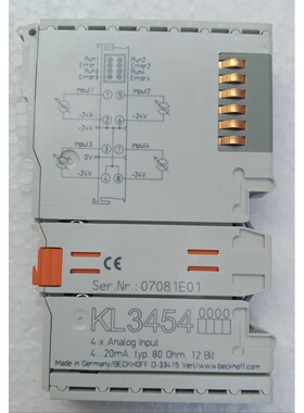 Module D'Entrée BECKHOFF KL3454, 4-20mA