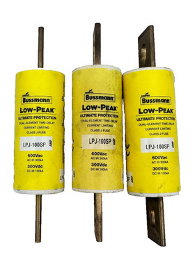 BUSSMANN LPJ-100SP LOW-PEAK ULTIMATE PROTECTION 600VAC 300VD