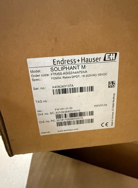 ENDRESS+HAUSER SOLIPHANT M FTM50-AGG2A4A72AA
