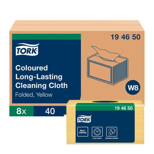 Cloth TORK Cardboard Cleaning Yellow 194650