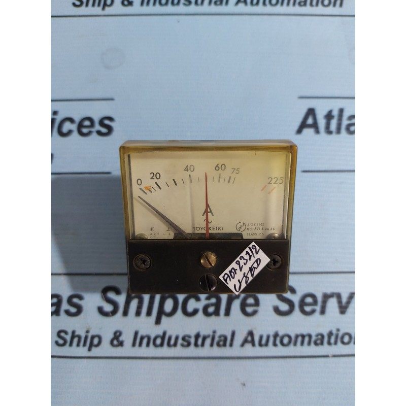 TOYOKEIKI JIS C 1102 AMPERíMETRO 0-225A