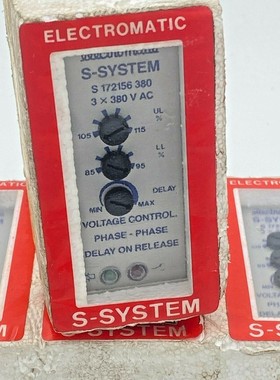 1pc x S-System electromatic s 172156 380 Voltage Control Pha