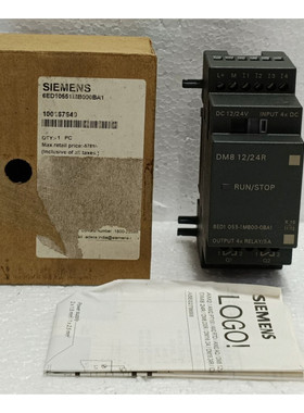 Siemens Logo DM8 12/24R Expansion Module 6ED1055-1MB00-0BA1