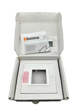 BTICINO AXOLUTE 24740 PLAQUE RECTANGULAIRE 2 MODULES VERRE B