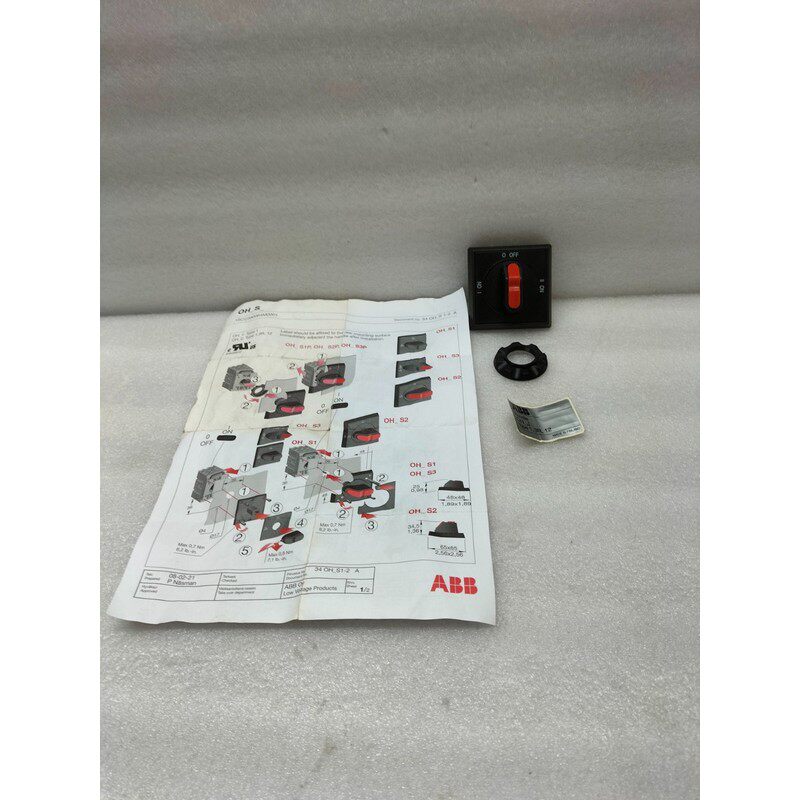 ABB OHBS2AJE011 选择手柄黑色 NEMA 1,3R,12 - IP 65