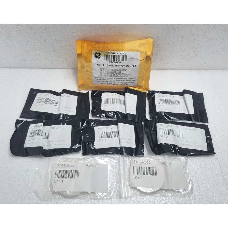 GE Oil & GAS 20-504470 Rev. C Kit, SL1 3K/5K SPM VLV, DBL PL