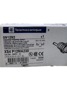 TELEMECANIQUE DETECTEUR DE PROXIMITE XS4 P12MA230 4mm x1