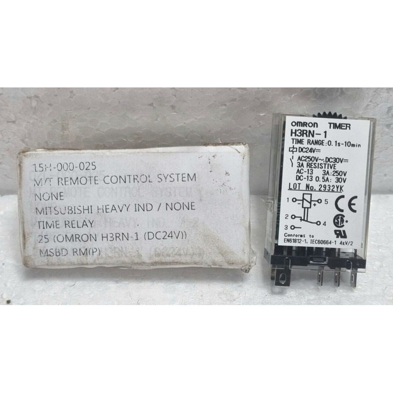 Omron H3RN-1 Time Relay 0.1s-10min Dc24V