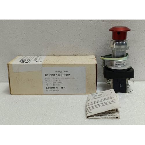 Allen-Bradley 800H-FPX6A1 Positions Druck / Zug Rote Kappe D