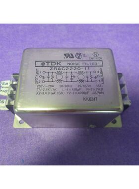 TDK ZRAC2220-11 噪音过滤器,250 伏 ~ 20 安,50/60Hz,二手