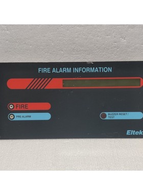 Eltek 234112 Fire Alarm Information Panel Vr. 61648 24vdc