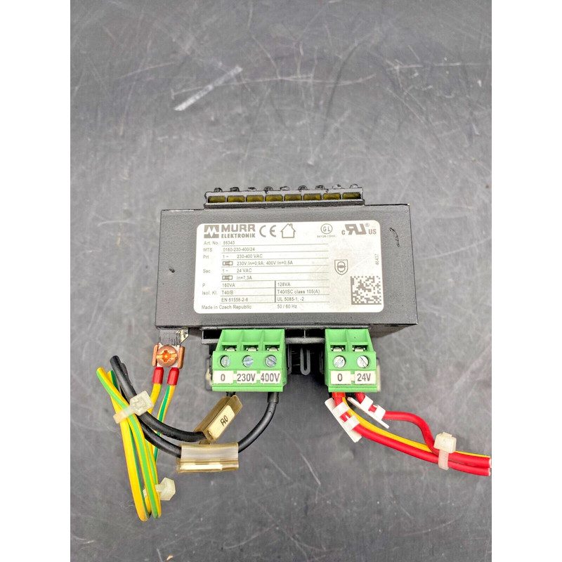 MURR ELEKTRONIK 86343 MTS 0160-230-400/24 SAFETY TRANSFORMER
