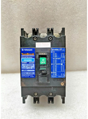 TERASAKI TEMBREAK XS50NS CIRCUIT BREAKER 15A 3 POLE