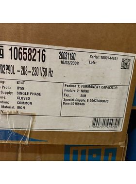 WEG W22 10658216 20031190 1.5kW 2P 90L 208-230V 50Hz Mountin