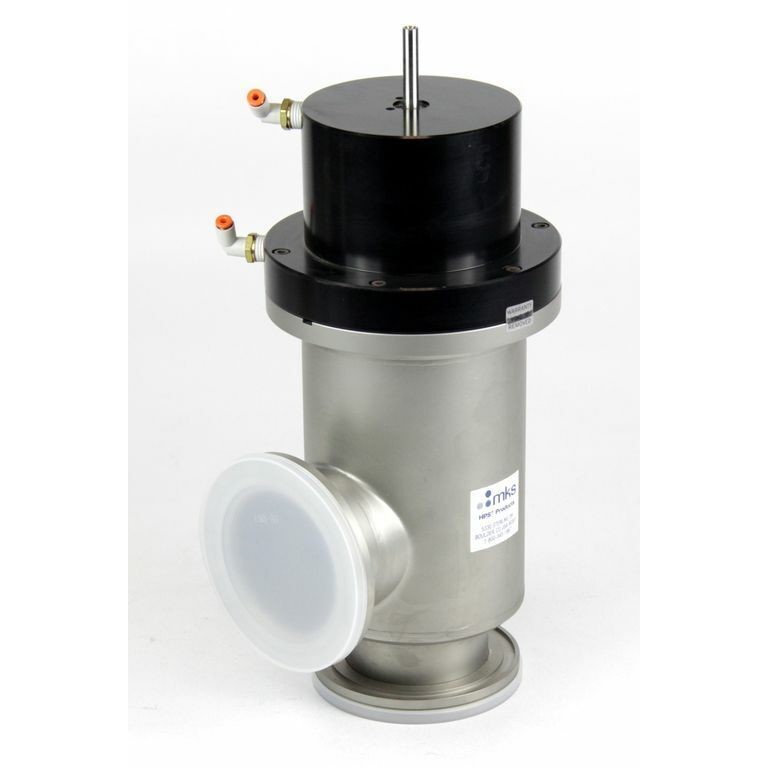MKS pneumatisches Vakuum Eckventil ISO-KF DN80 Edelstahl 99D