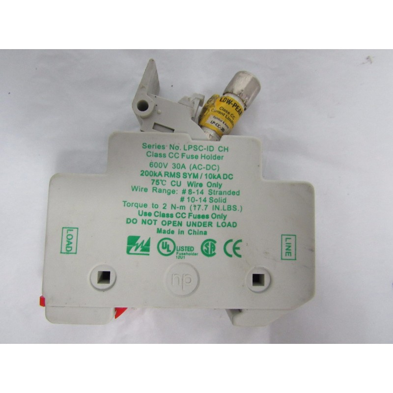 LITTELFUSE 电源安全 LPSC-ID 托架 带 LP-CC-20 保险丝