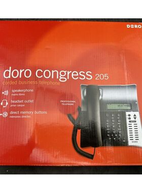 DORO CONGRESS 205 ES/FR/IT/NL/PL BLACK