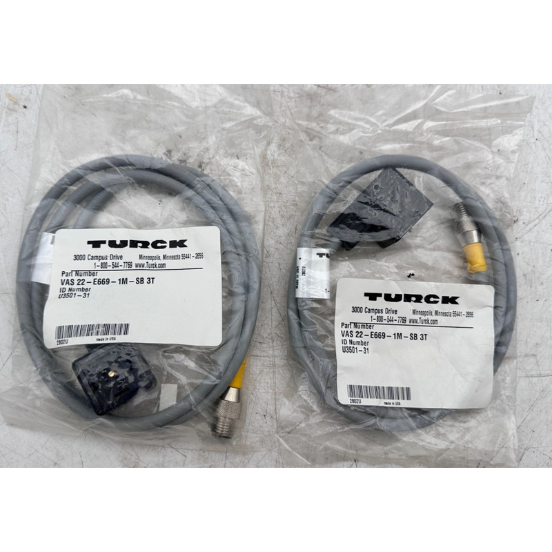 TURCK VAS22-E669-1M-SB 3T x2pc
