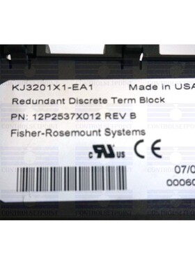 EMERSON DELTAV KJ3201X1-EA1 REDUNDANT DISCRETE TERM BLOCK 12