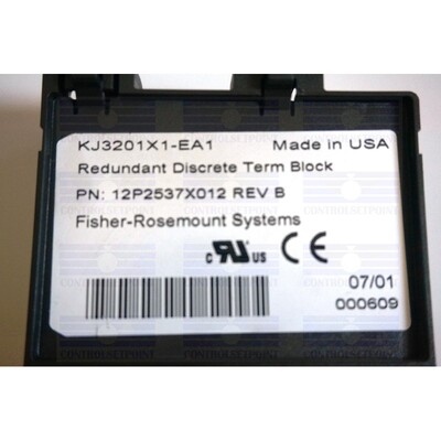 EMERSON DELTAV KJ3201X1-EA1 REDUNDANT DISCRETE TERM BLOCK 12