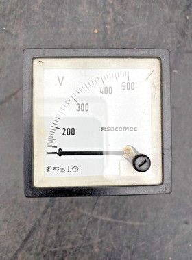 SOCOMEC VOLTMETRE 0-500 V