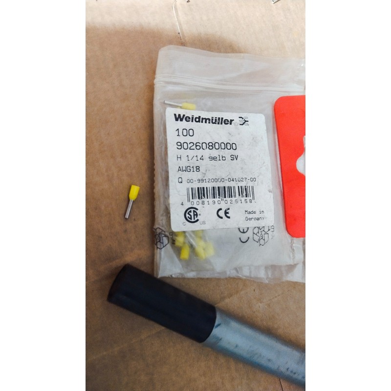 Weidmüller 9026080000 线端套圈 1 毫米 2 端子连接器 Transduc