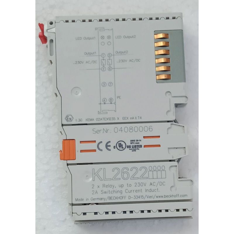 Beckhoff KL2622 Relais Sortie Module 2 × Jusqu'à 230V AC /