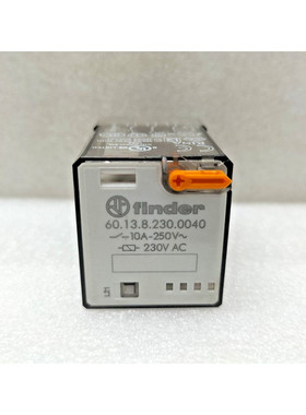 FINDER 60.13.8.230.0040 电源继电器 230VAC 10A - 批量 2 件