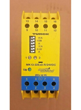 TURCK MK13 22Ex0 R/24VDC 隔离开关放大器 2 通道