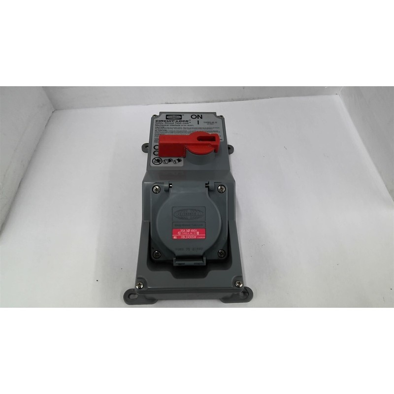 Hubbell HBL2430SW 电路锁扭锁 20A 480 伏