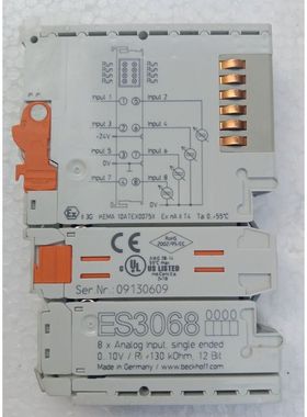 BECKHOFF ES3068, 8×INGRESSO ANALOGICO SINGOLO, 0.10V